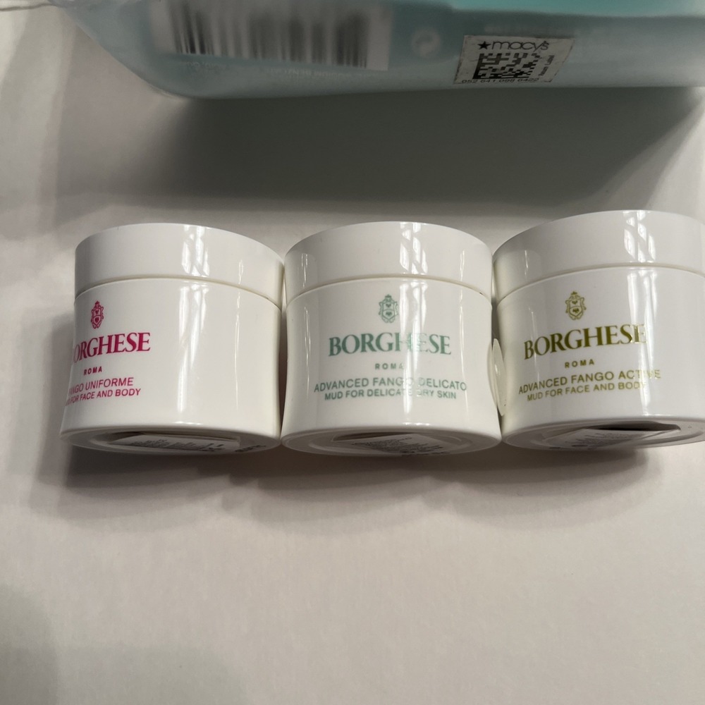 BORGHESE FANGO‎ DELICATO Delicate Dry Skin Purifying Mud Mask Face  3 Piece